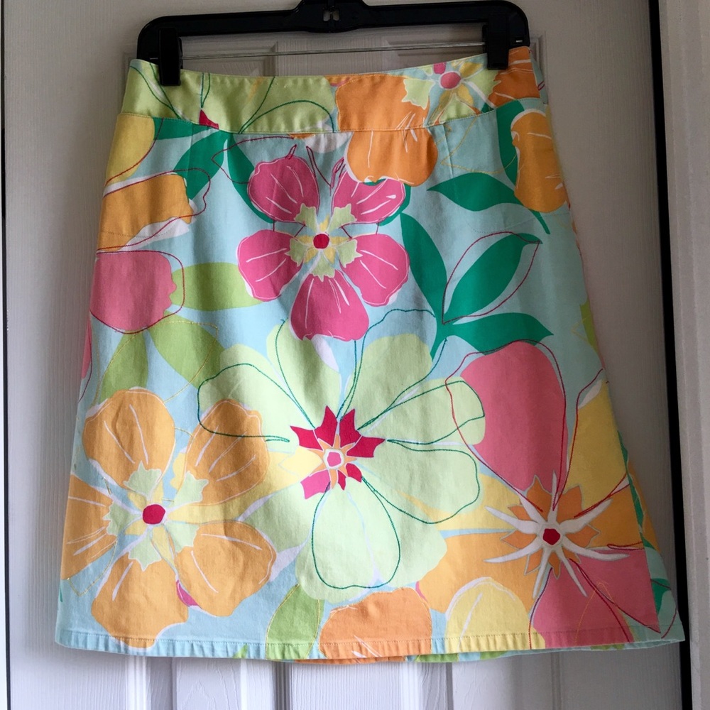 Talbots pastel floral burst stretch skirt!💐 SALE! - Picture 7 of 7